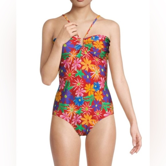 PatBO Aster Floral One Piece Swimsuit - Picture 1 of 3